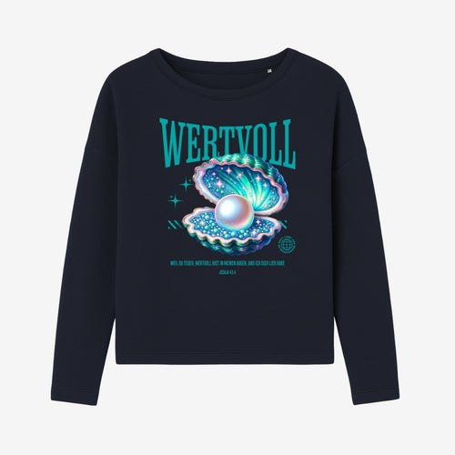 Jes 43,4 - WERTVOLL - FP - Ladies Oversize Sweatshirt