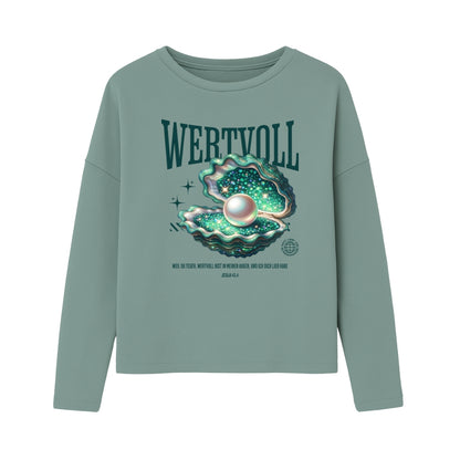 Jes 43,4 - WERTVOLL - FP - Ladies Oversize Sweatshirt