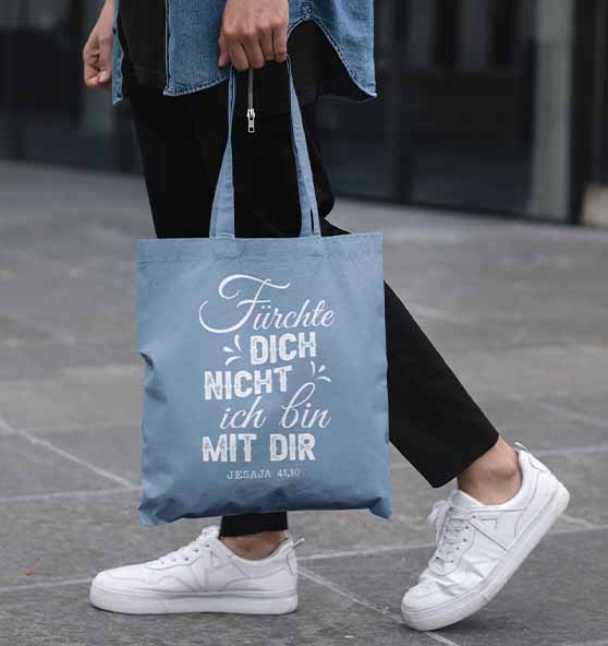 Jes 41,10 - Fürchte dich nicht (2) - Baumwolltasche