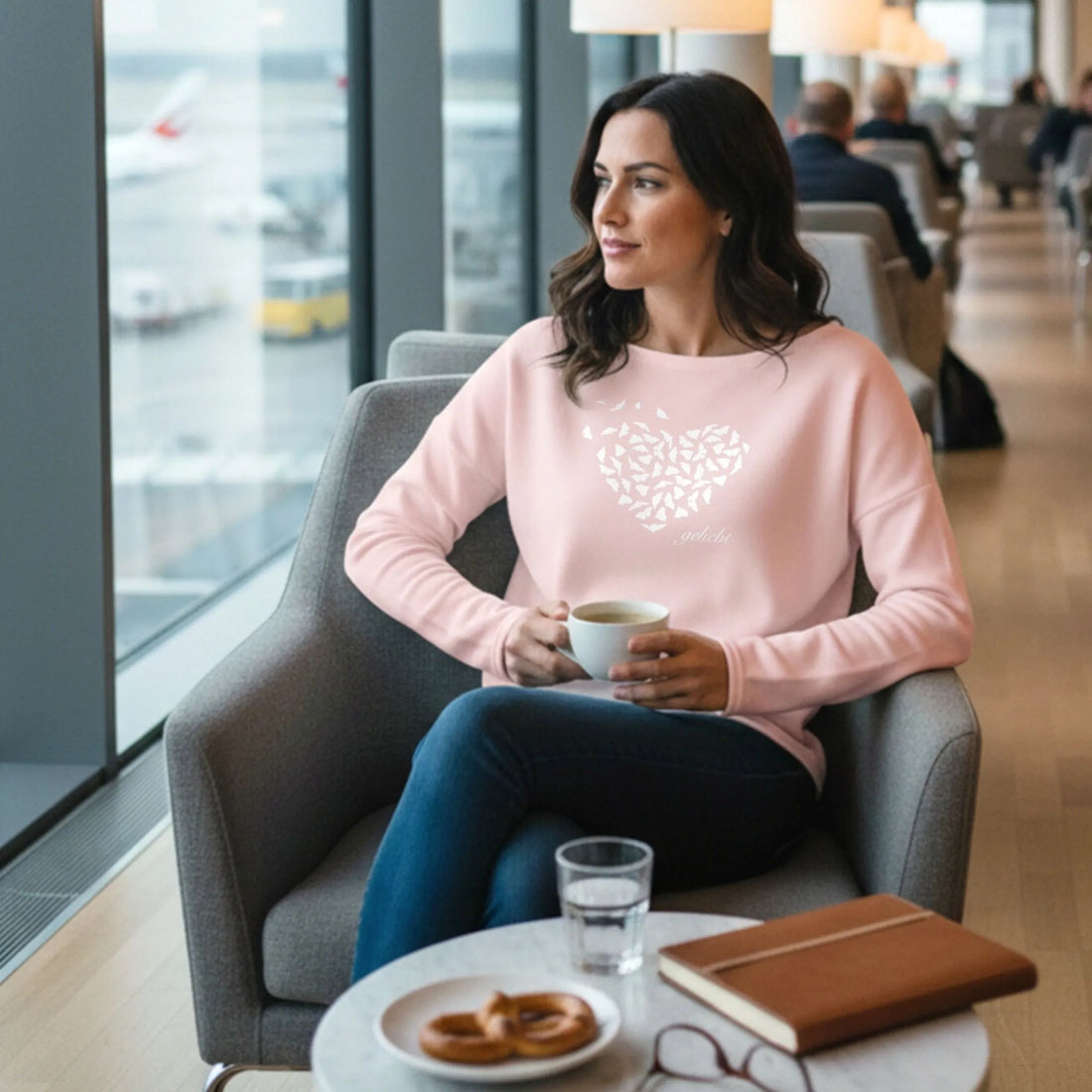 Jer 31,3 - geliebt - FP - Ladies Oversize Sweatshirt