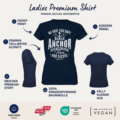Hebr 6,19 - Anchor - FP - Ladies Premium Shirt