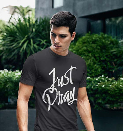 Mk 1,35 / 1.Thess 5,17 - Just Pray - Organic Shirt