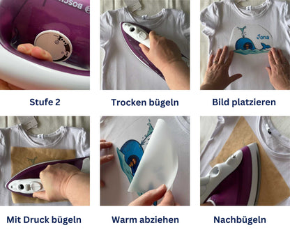 Ps 139,14 - wonderfully made Turtle -Bügelbild