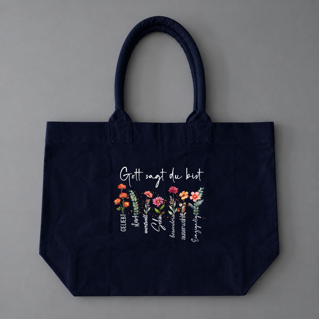 Gott sagt du bist - Kundenwunsch - Umtausch ausgeschlossen - Shoppertasche