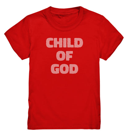 Joh 1,12 / Gal 3,26 - Child of God - Fingerprint Weiß - FP - Kids Premium Shirt