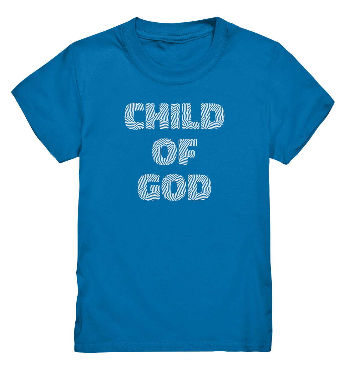 Joh 1,12 / Gal 3,26 - Child of God - Fingerprint Weiß - FP - Kids Premium Shirt