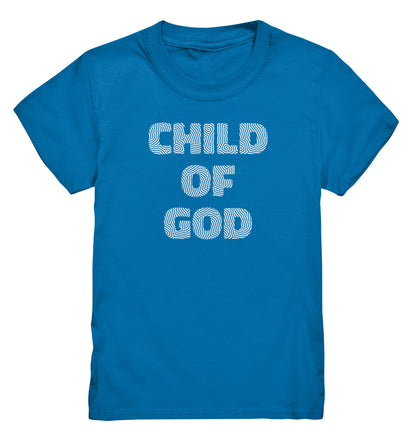 Joh 1,12 / Gal 3,26 - Child of God - Fingerprint Weiß - FP - Kids Premium Shirt