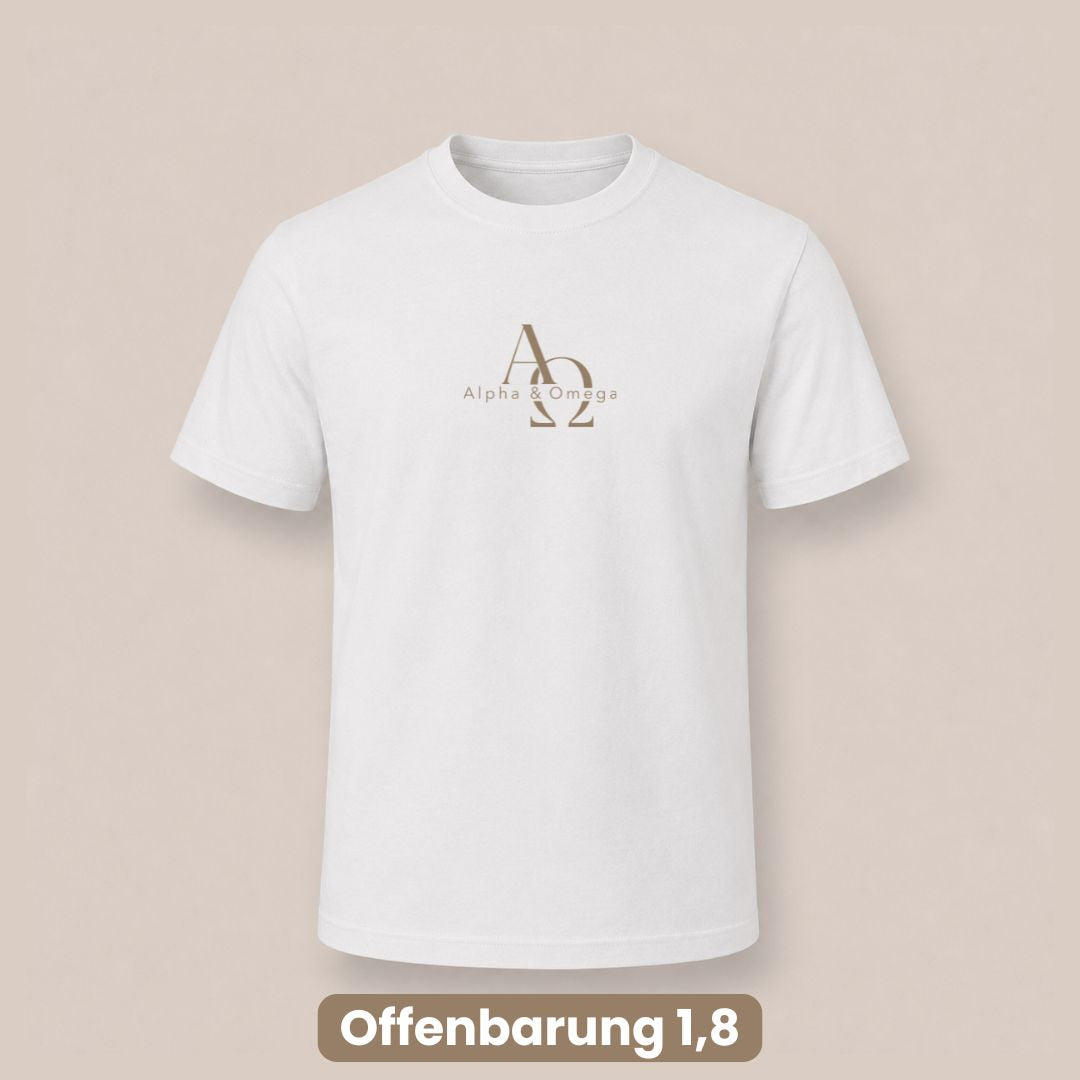 Offenbarung 1,8 – Alpha &amp; Omega | Organic Shirt