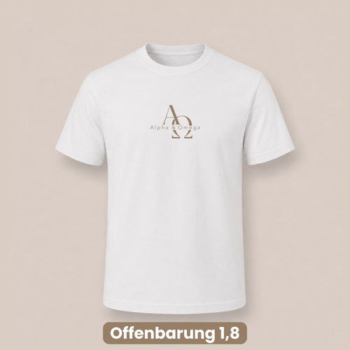 Offenbarung 1,8 – Alpha & Omega | Organic Shirt