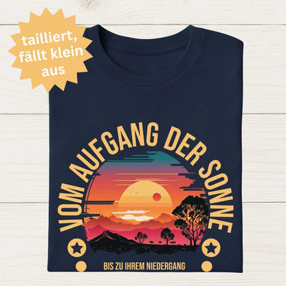 Ps 113,3 - Vom Aufgang der Sonne - Brustprint - Ladies Premium Shirt