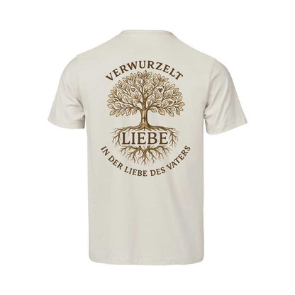 Eph 3,17-19 - Verwurzelt in der Liebe - Rückenprint - Organic Shirt