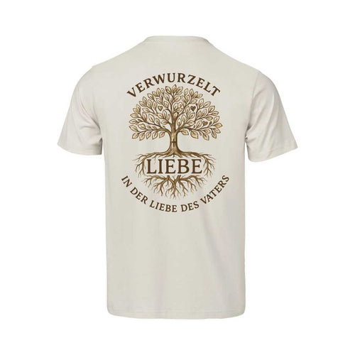Eph 3,17-19 - Verwurzelt in der Liebe - Rückenprint - Organic Shirt