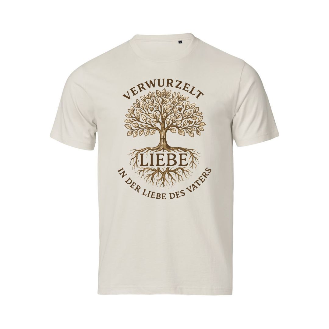 Eph 3,17-19 - Verwurzelt in der Liebe - Brustprint - Organic Shirt