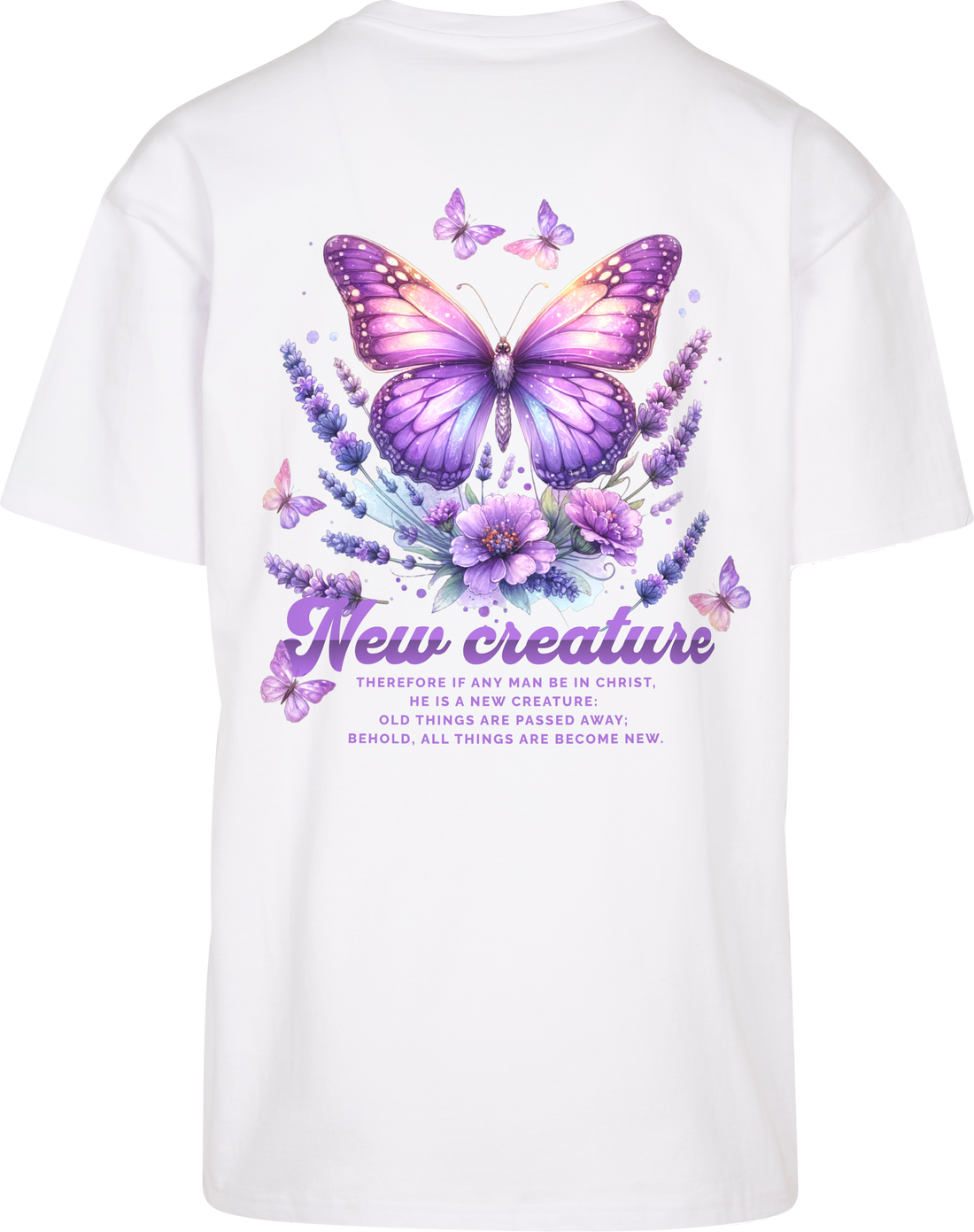 2.Kor 5,17 - New Creature - Oversize-Shirt - Rückenprint