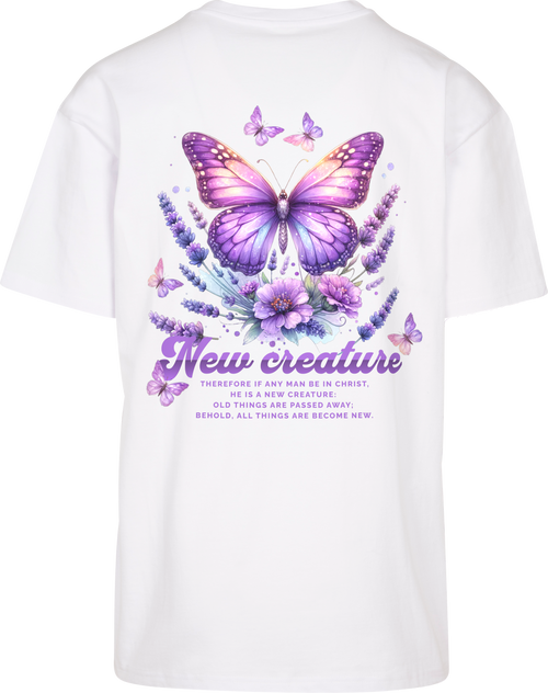 2.Kor 5,17 - New Creature - Oversize-Shirt - Rückenprint