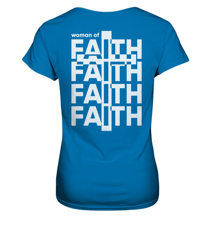 Woman of Faith - Ladies Premium Shirt