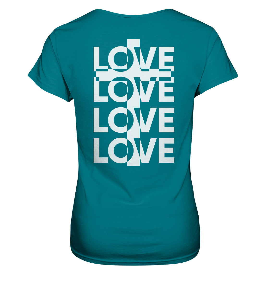 Joh 15,13 - LOVE - Kreuz - Ladies Premium Shirt