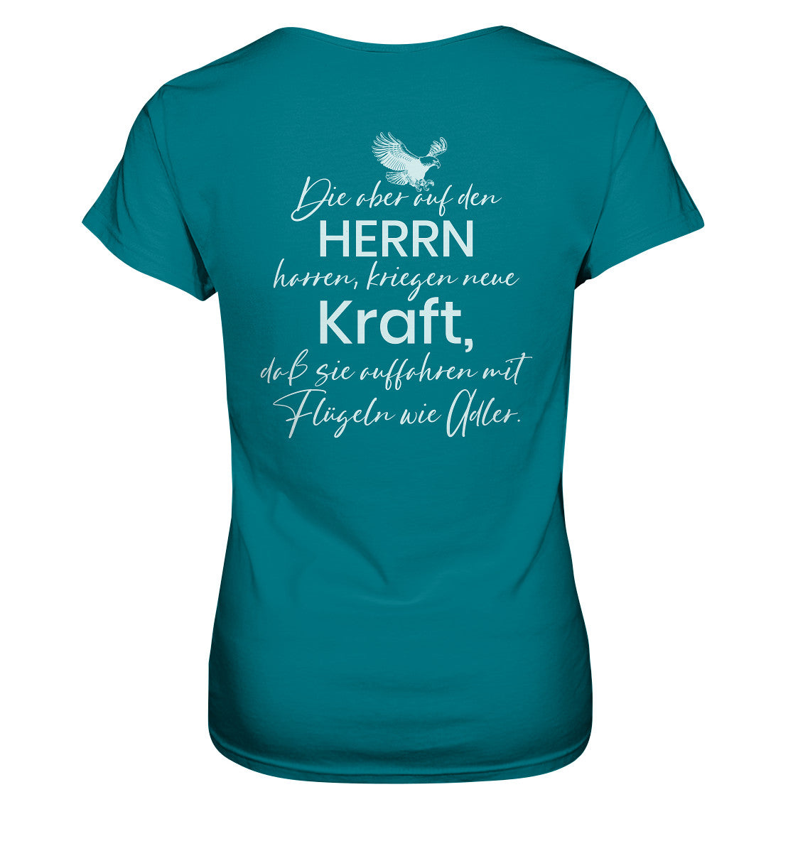 Jes 40,31 - Auffahren mit Flügeln wie Adler - Ladies Premium Shirt