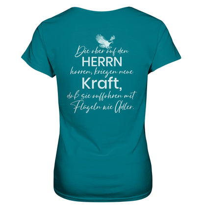 Jes 40,31 - Auffahren mit Flügeln wie Adler - Ladies Premium Shirt