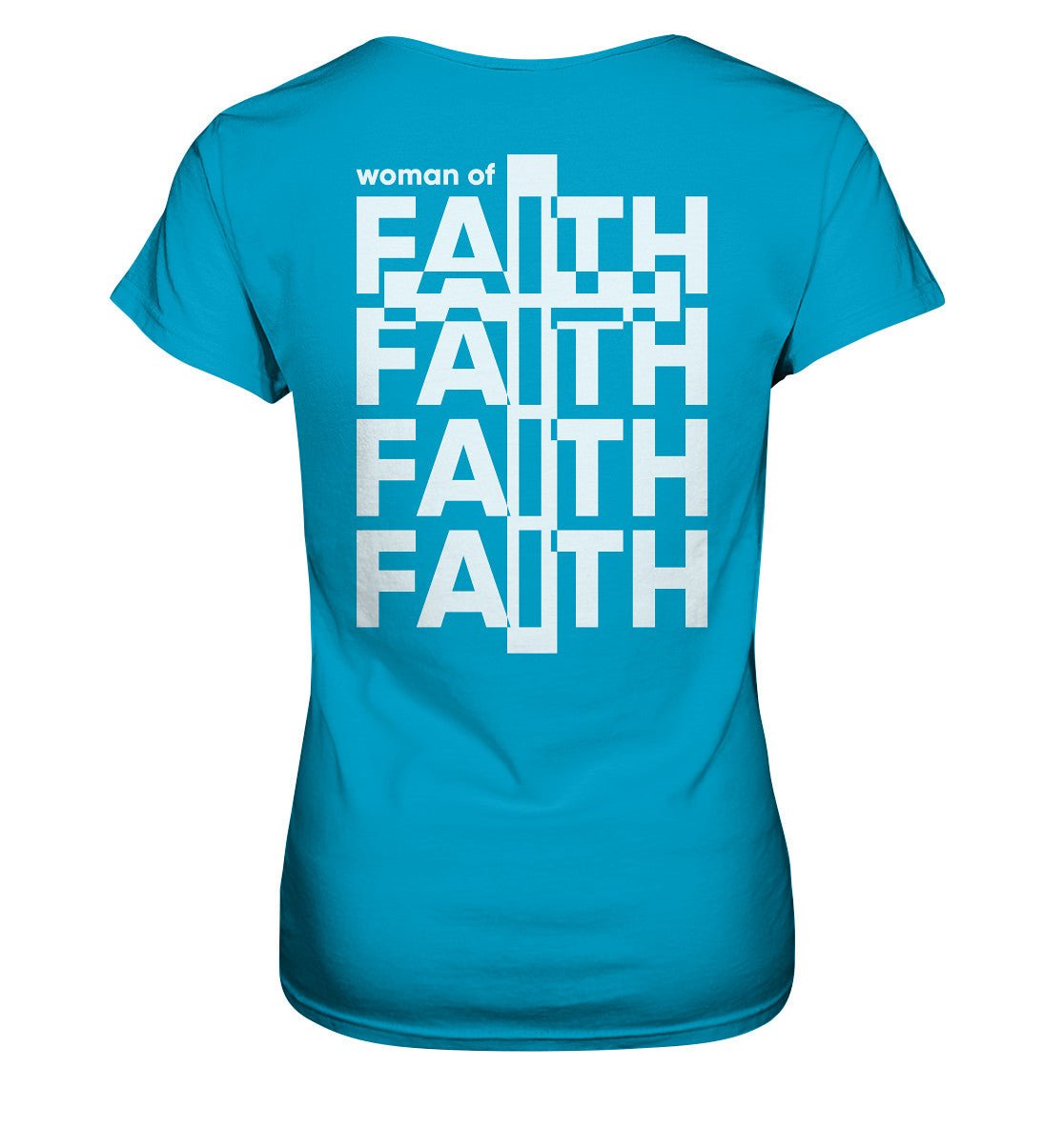 Woman of Faith - Ladies Premium Shirt