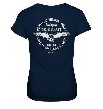 Jes 40,31 - Auffahren mit Flügeln wie Adler 2 - Ladies Premium Shirt