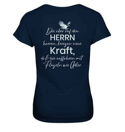 Jes 40,31 - Auffahren mit Flügeln wie Adler - Ladies Premium Shirt