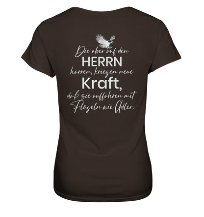 Jes 40,31 - Auffahren mit Flügeln wie Adler - Ladies Premium Shirt