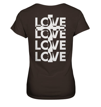 Joh 15,13 - LOVE - Kreuz - Ladies Premium Shirt