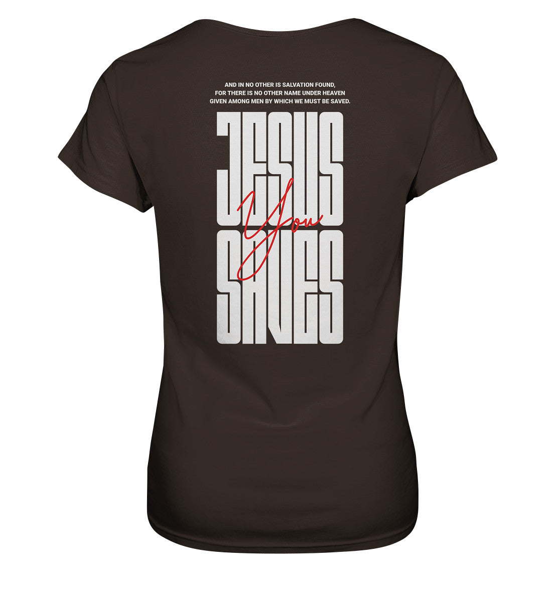 Apg 4,12 - JESUS SAVES - Rückenprint - Ladies Premium Shirt