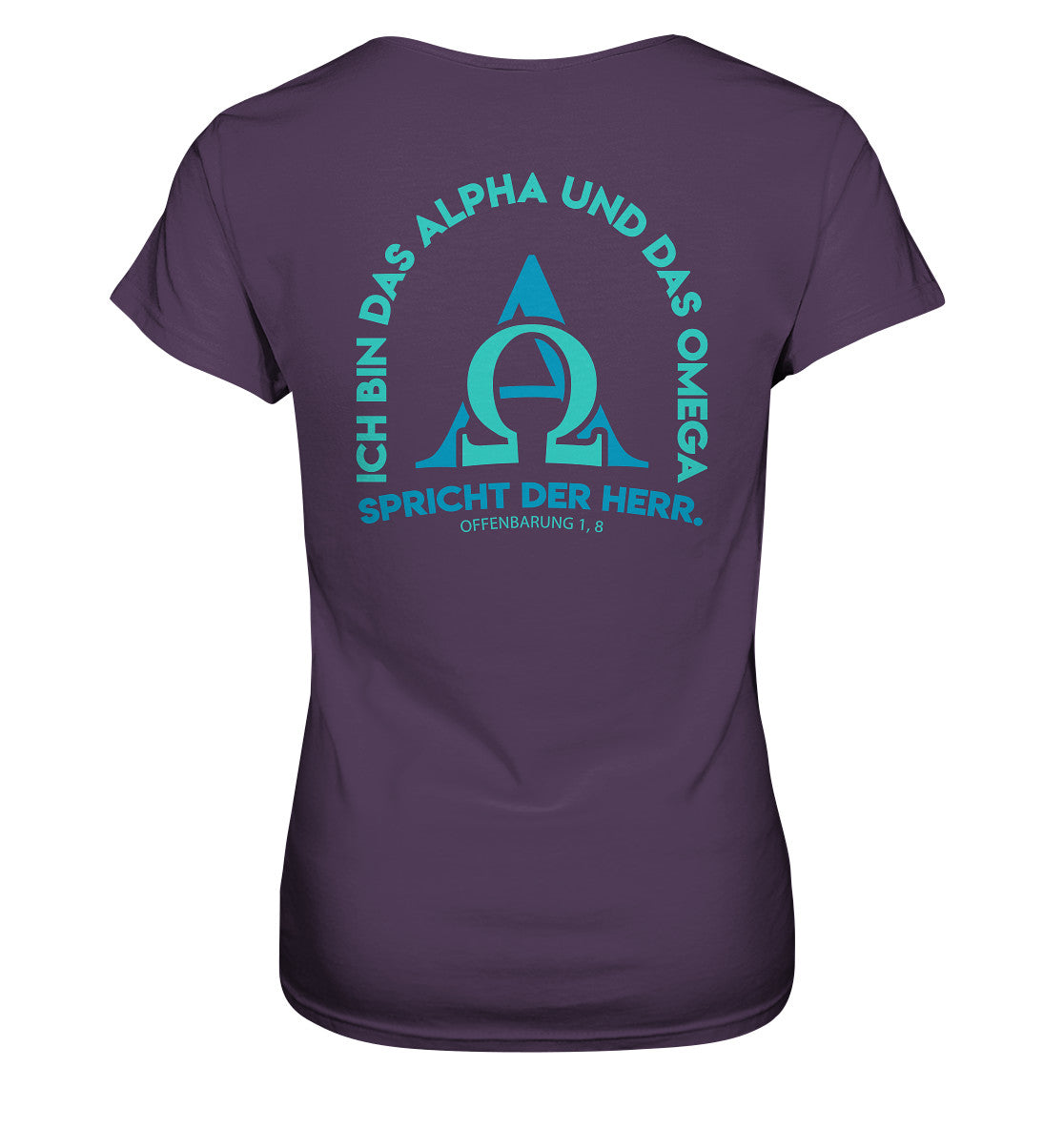 Offb 1,8 - Alpha &amp; Omega Design 2 Rücken - Ladies Premium Shirt