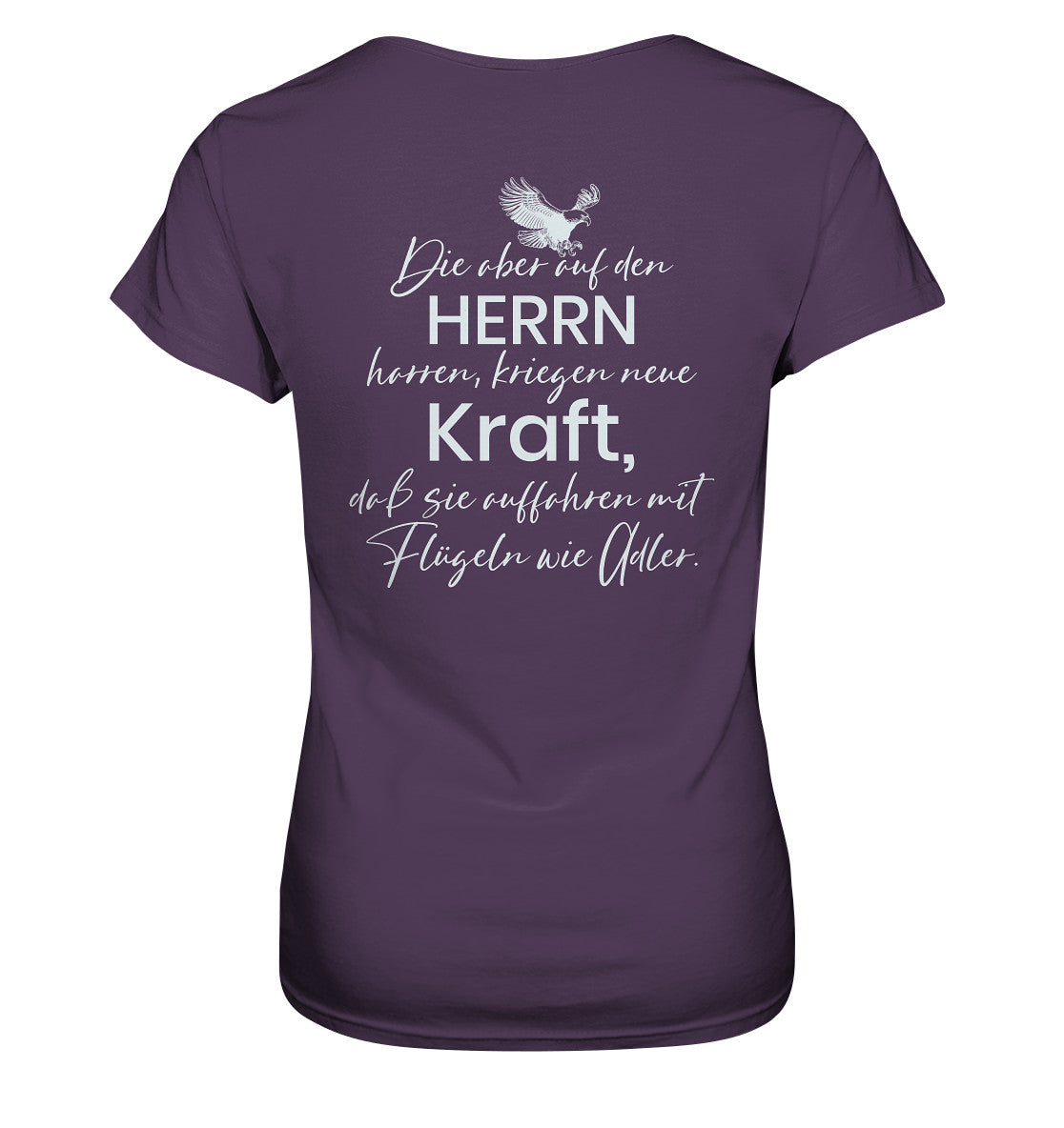 Jes 40,31 - Auffahren mit Flügeln wie Adler - Ladies Premium Shirt