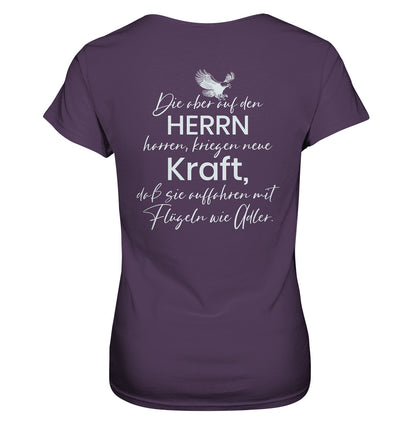 Jes 40,31 - Auffahren mit Flügeln wie Adler - Ladies Premium Shirt