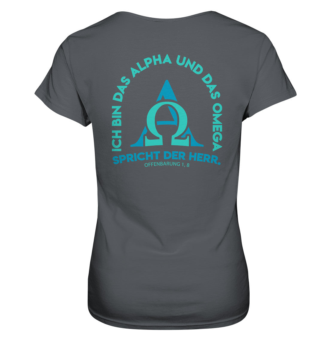 Offb 1,8 - Alpha &amp; Omega Design 2 Rücken - Ladies Premium Shirt