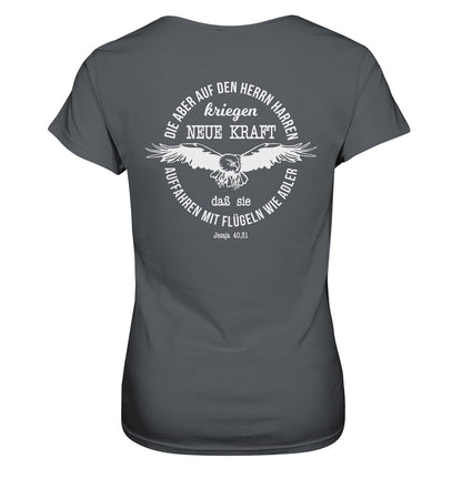 Jes 40,31 - Auffahren mit Flügeln wie Adler 2 - Ladies Premium Shirt
