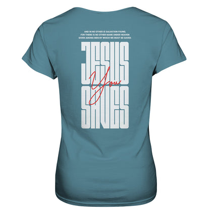 Apg 4,12 - JESUS SAVES - Rückenprint - Ladies Premium Shirt