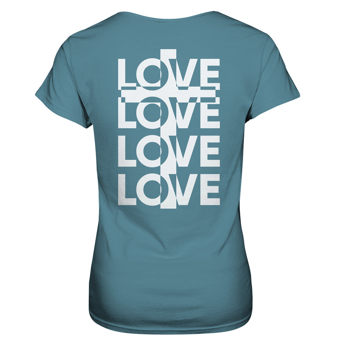 Joh 15,13 - LOVE - Kreuz - Ladies Premium Shirt