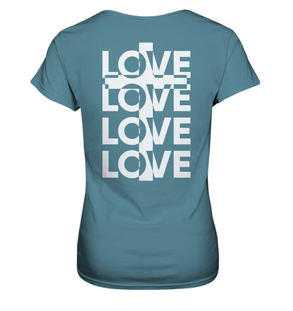 Joh 15,13 - LOVE - Kreuz - Ladies Premium Shirt