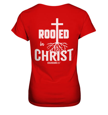 Kol 2,7 - Rooted in Christ - Ladies Premium Shirt