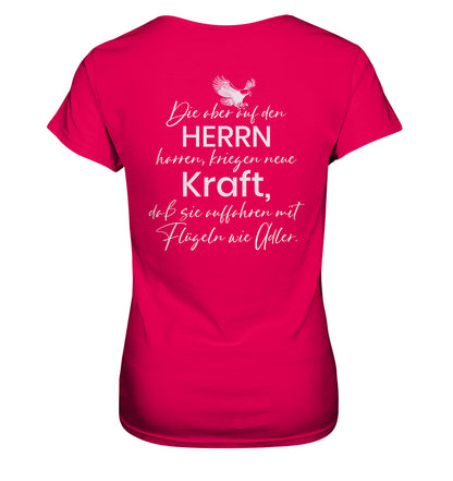 Jes 40,31 - Auffahren mit Flügeln wie Adler - Ladies Premium Shirt
