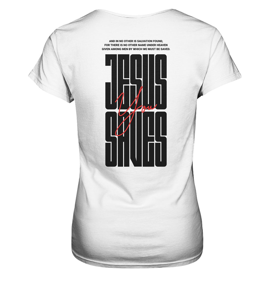 Apg 4,12 - JESUS SAVES - Rückenprint - Ladies Premium Shirt