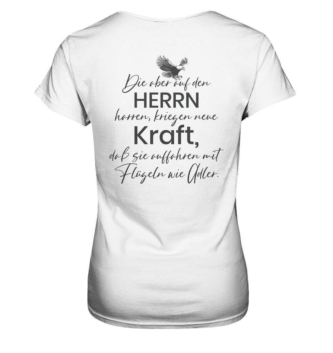 Jes 40,31 - Auffahren mit Flügeln wie Adler - Ladies Premium Shirt