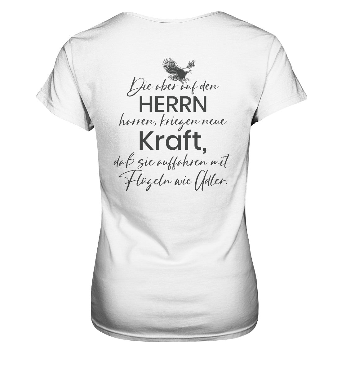 Jes 40,31 - Auffahren mit Flügeln wie Adler - Ladies Premium Shirt