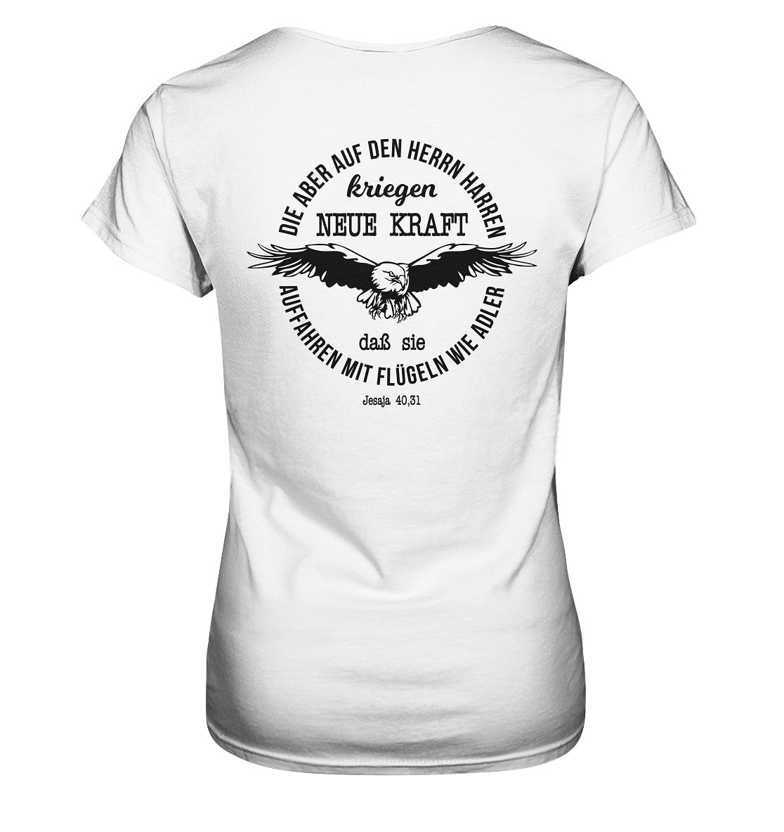 Jes 40,31 - Auffahren mit Flügeln wie Adler 2 - Ladies Premium Shirt