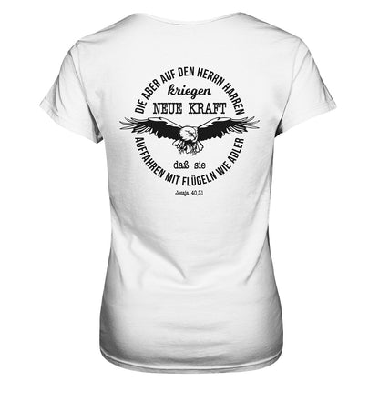 Jes 40,31 - Auffahren mit Flügeln wie Adler 2 - Ladies Premium Shirt