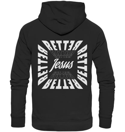 1.Joh 4,14 - RETTER - Jesus - Organic Basic Hoodie