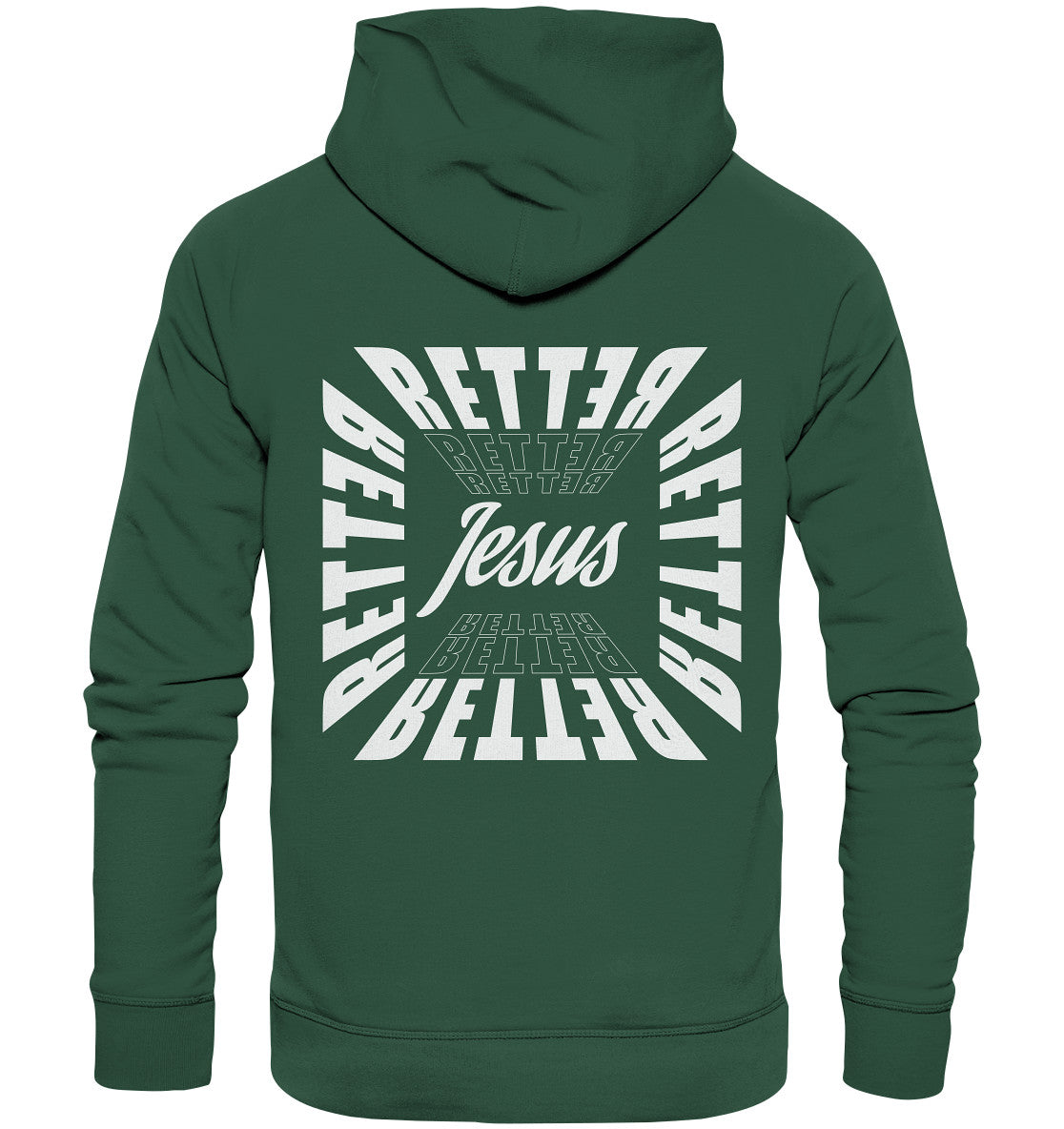 1.Joh 4,14 - RETTER - Jesus - Organic Basic Hoodie