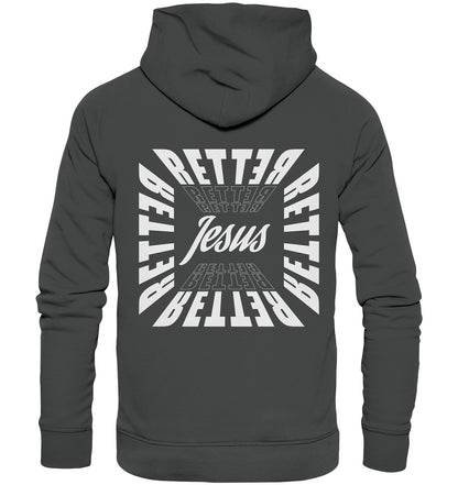 1.Joh 4,14 - RETTER - Jesus - Organic Basic Hoodie