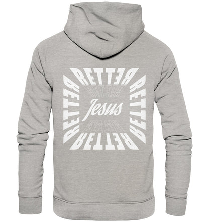 1.Joh 4,14 - RETTER - Jesus - Organic Basic Hoodie