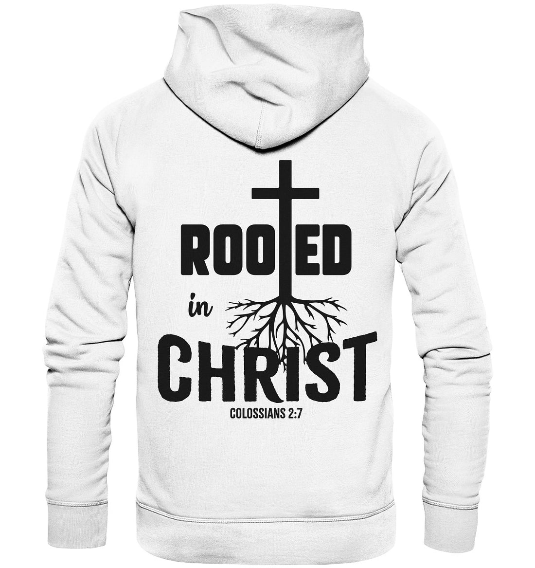 Kol 2,7 - Rooted in Christ - Organic Basic Hoodie