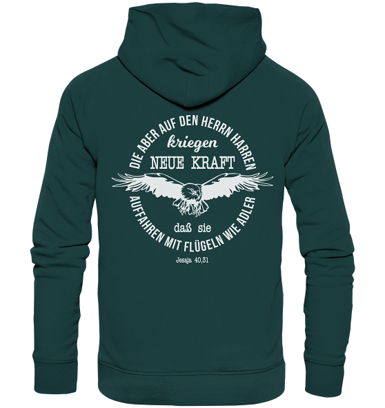 Jes 40,31 - Adler (2) - Superflausch-Hoodie